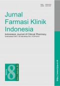 Jurnal Farmasi Klinik Indonesia: Vol 8 No 3 September 2019