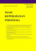 Jurnal Keperawatan Indonesia : Vol 21 No 3 November 2018